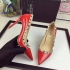 valentino Rockstud Pump patent leather red